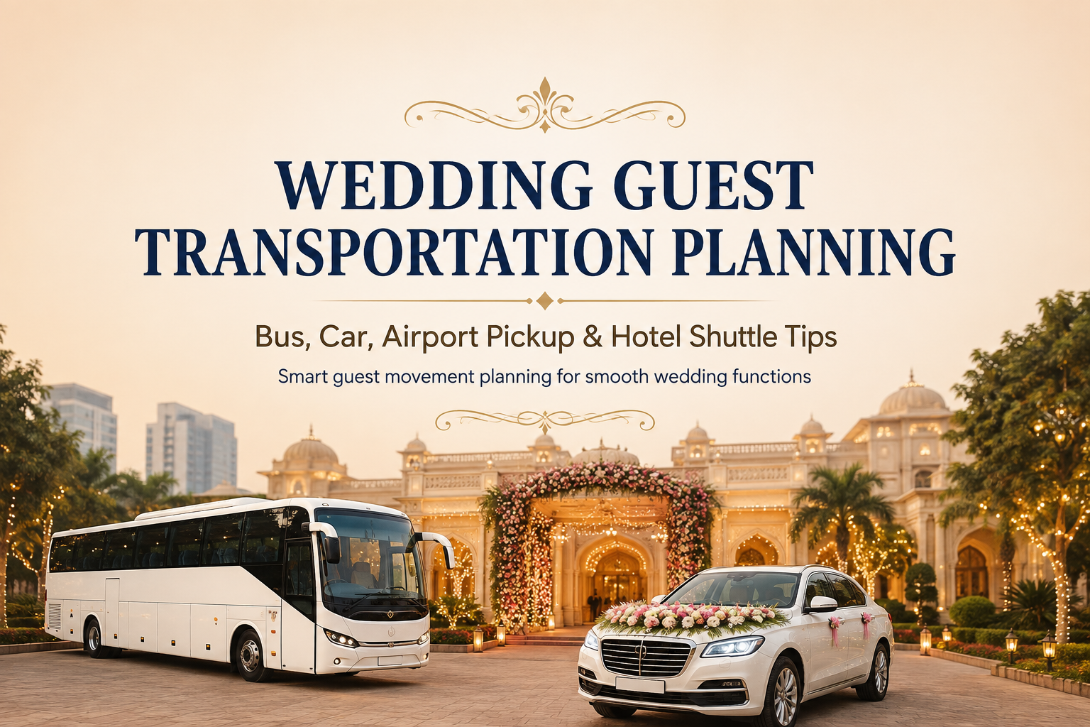 Wedding Guest Transportation Planning in Delhi NCR – Bus, Car, Airport Pickup & Hotel Shuttle Tips
