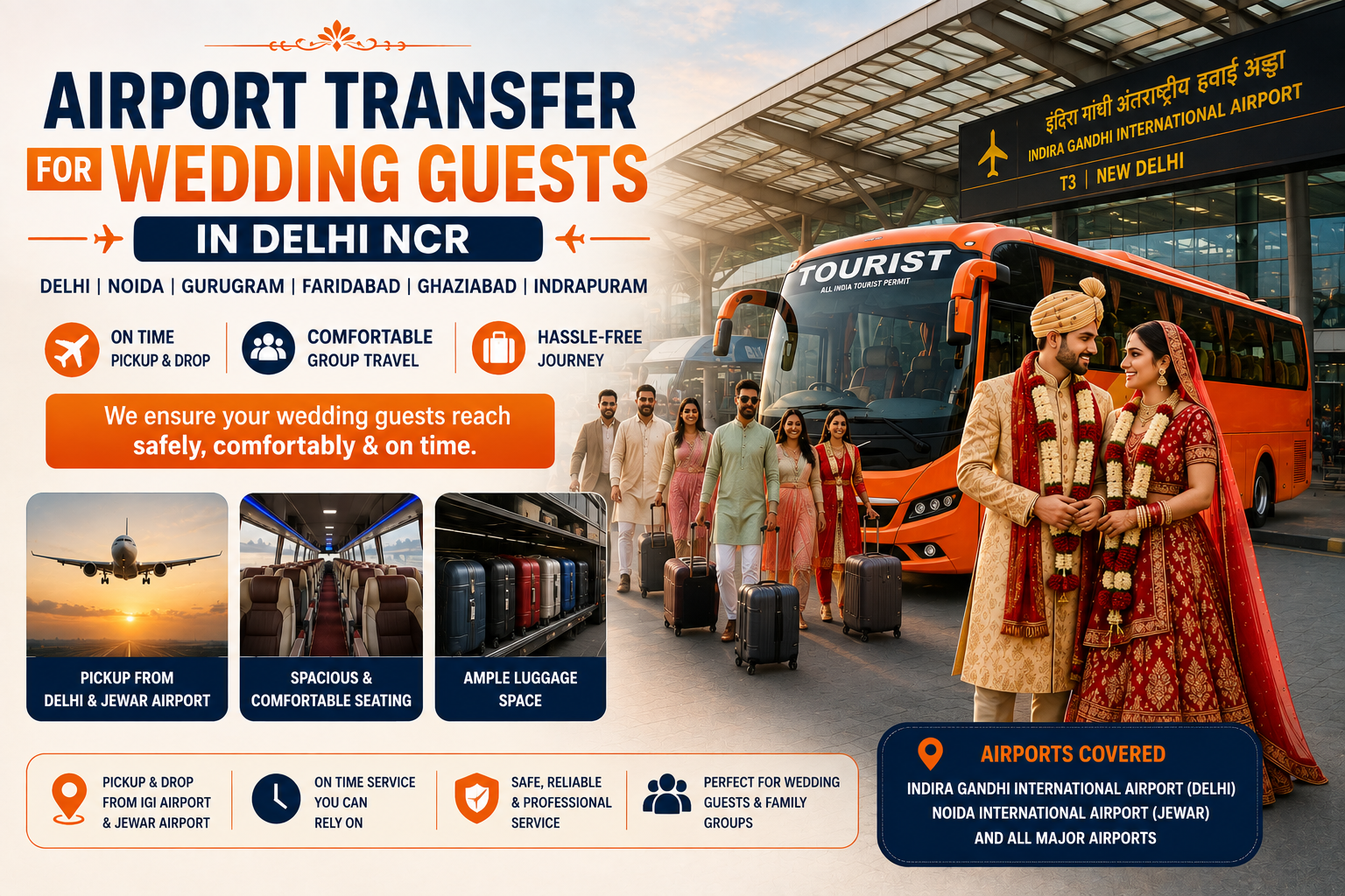 Airport Transfer for Wedding Guests in Delhi NCR – ANT Travels