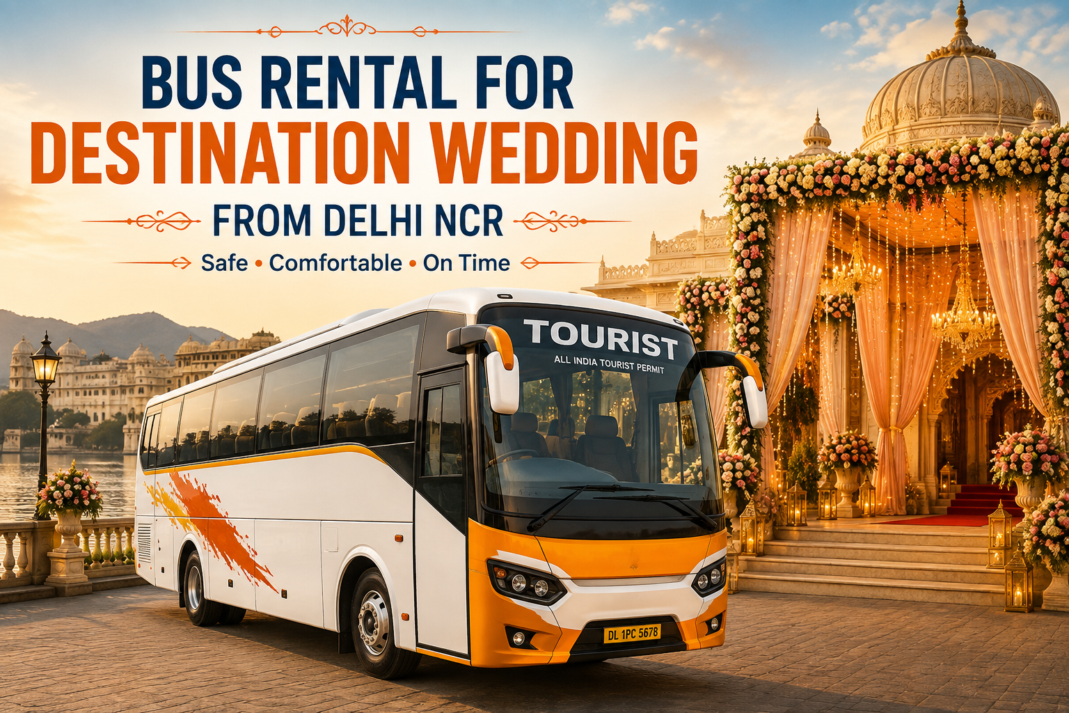 Bus Rental for Destination Wedding from Delhi NCR – ANT Travels